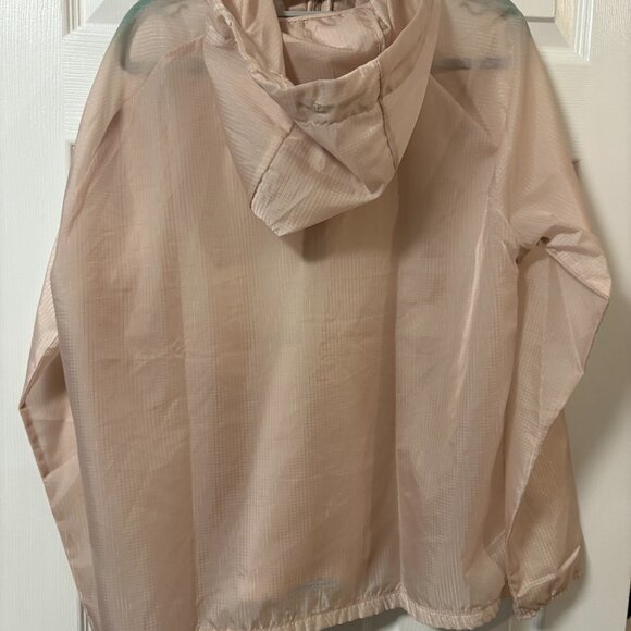 Nike Blush Pink Transparent Windbreaker Jacket SZ XL - Picture 9 of 14